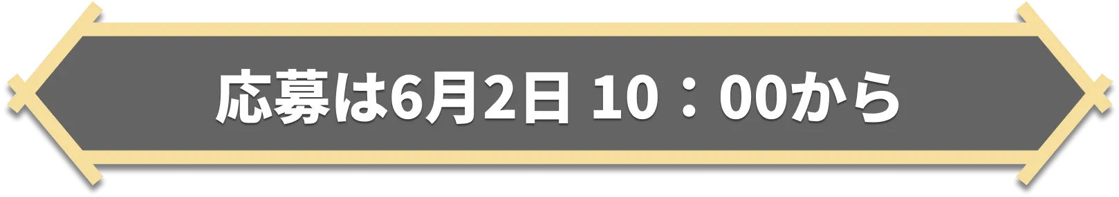 応募は6月2日 10:00から